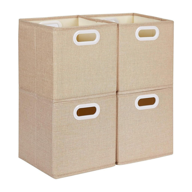 Caja de almacenaje sin tapa, de tela, 25 x 25 x 25 cm