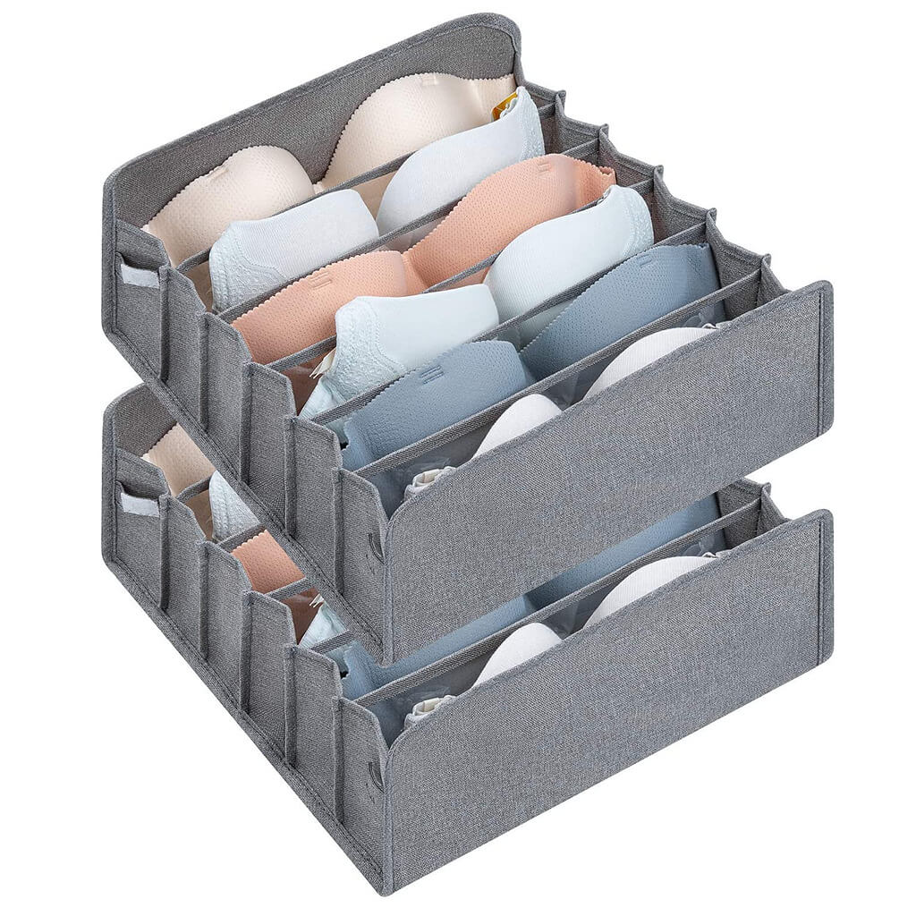 bh aufbewahrung ikea Schubladen Organizer für BH, 2 Stück Kleiderschrank Organizer, Faltbar – Mangata