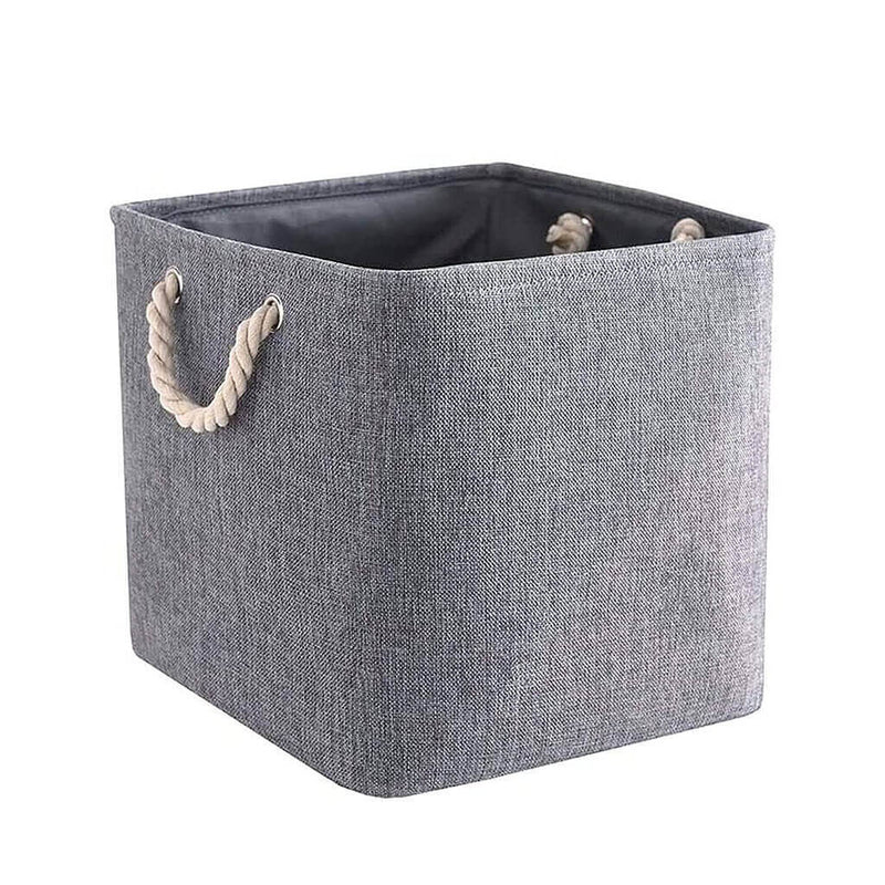 Grau Aufbewahrungsbox 25 x 25 x 25 cm Mangata